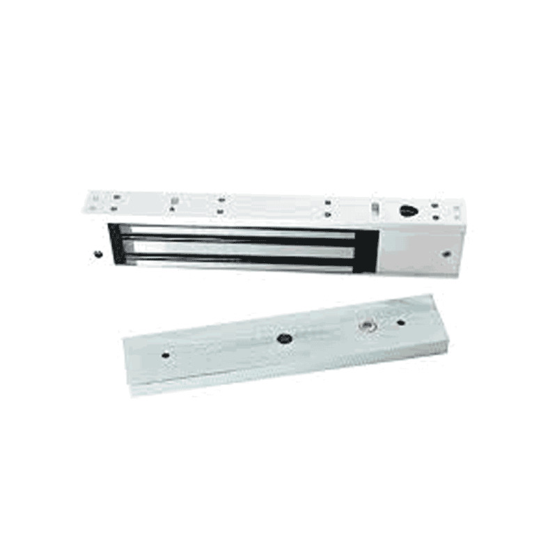 ZKTECO LM200LEDSU - Paquete de contrachapa magnética de 200 Kg a 12 VDC con señal NC que incluye soporte en U para colocación en puertas de vidrio   image 2