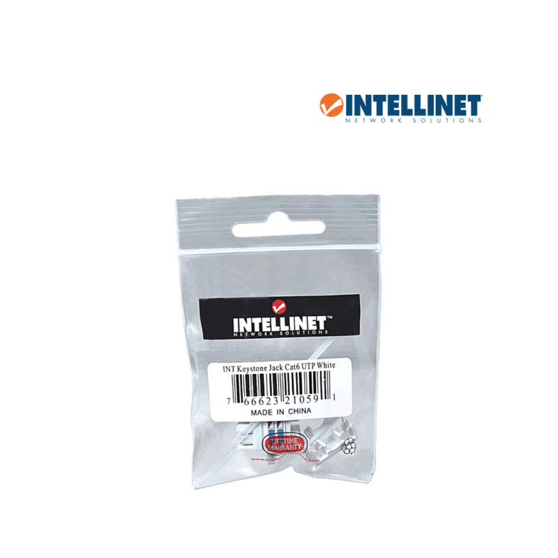 INTELLINET 210591 - JACK CAT 6 / DE IMPACTO / (KEYSTONE) / BLANCO image 5
