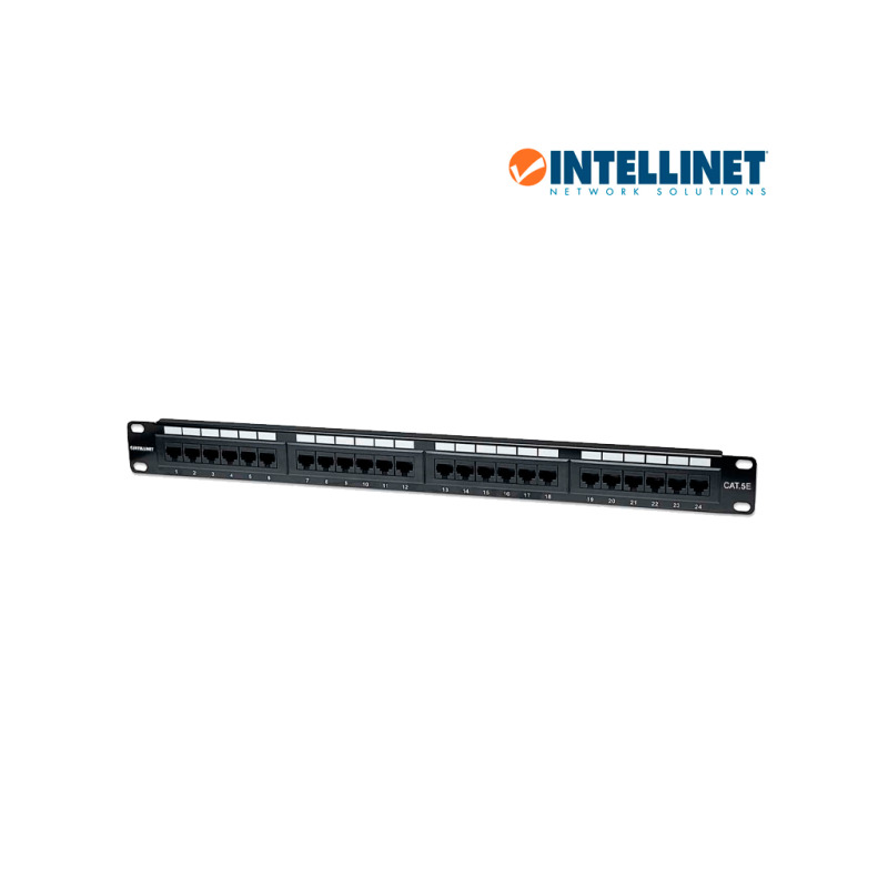 INTELLINET 513555 - PANEL PARCHEO / CAT 5E / 24 PTOS / 1 NIV. RACK