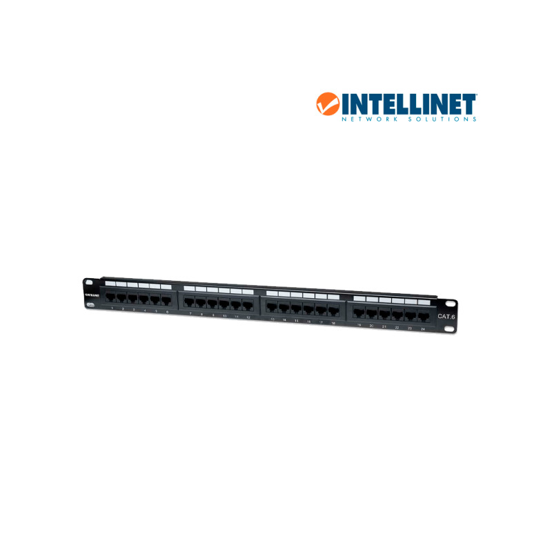INTELLINET 520959 - PANEL PARCHEO CAT 6 / 24 PTOS /1 NIV. RACK image 3