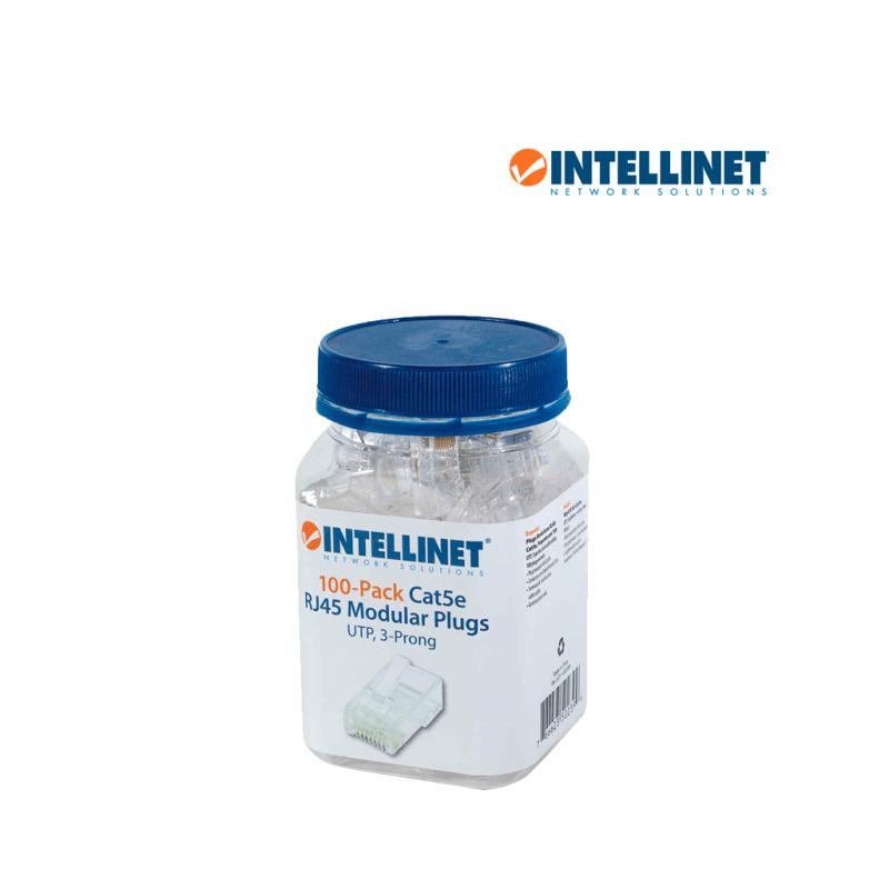 INTELLINET 502399 - PLUG RJ45 CAT 5e / UTP SOLIDO / 100 Pzas image 4