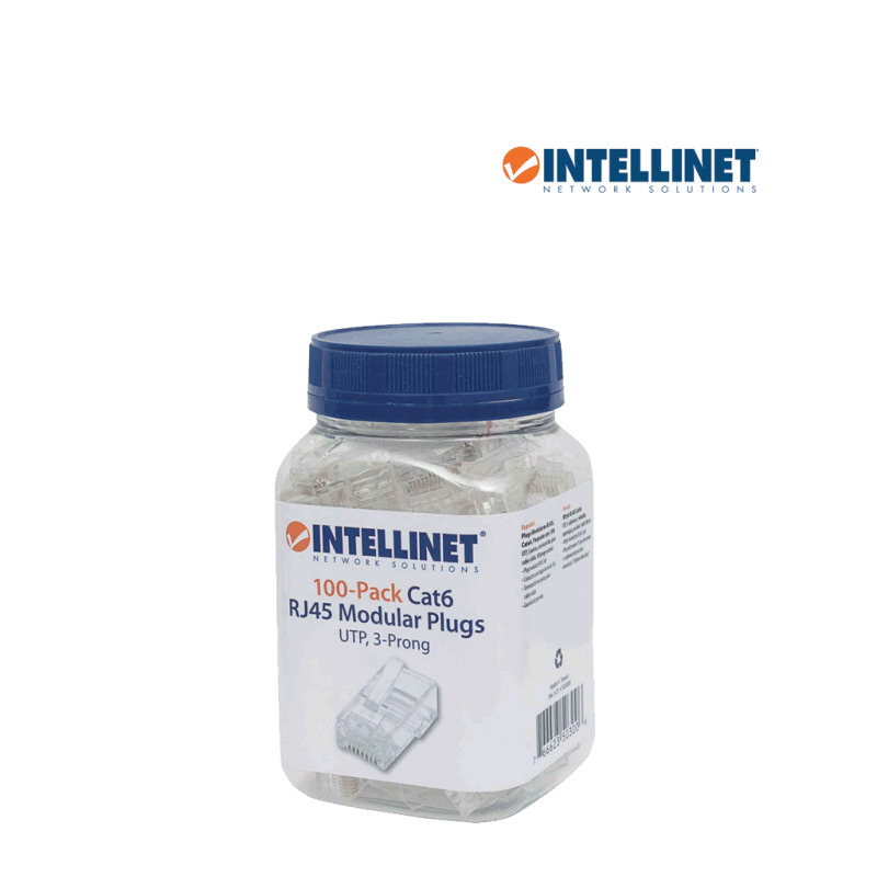 INTELLINET 503006 - PLUG RJ45 CAT 6 / UTP SOLIDO / 100 PZAS image 3