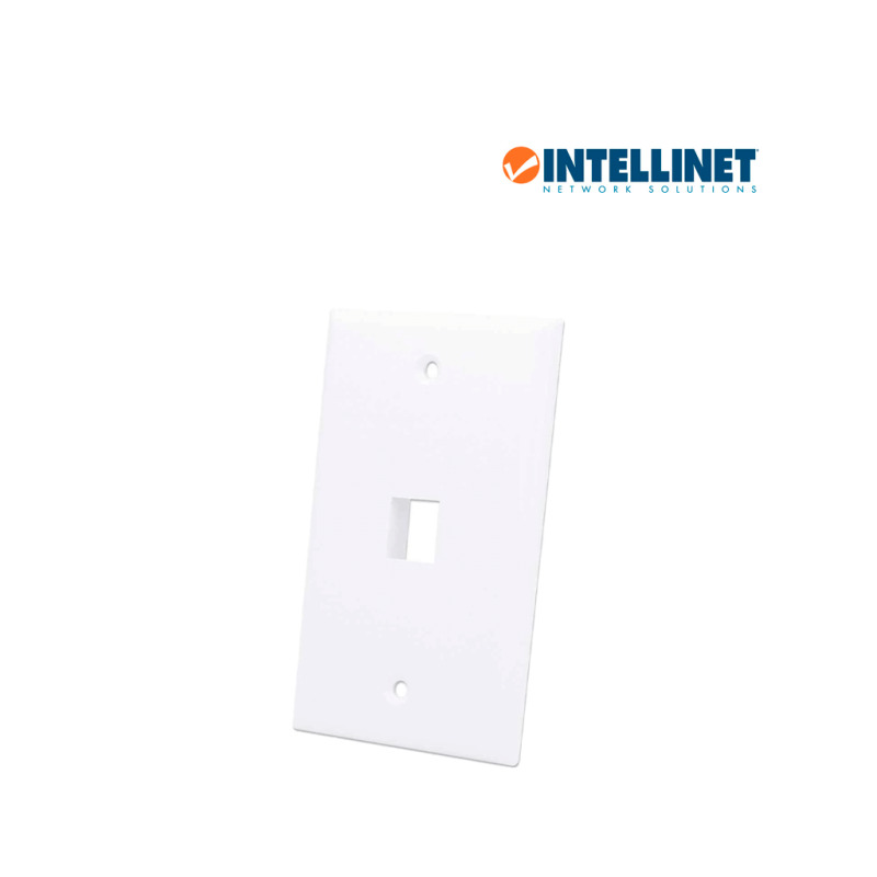 INTELLINET 163286 - TAPA (FACEPLATE) / 1 PERFORACION / BLANCO image 3