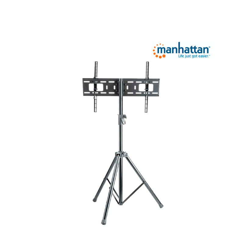 MANHATTAN 461412- Soporte de Piso para Pantallas de 37 a 70 Pulgadas/ 35 Kg de Carga/ Trípode con Ajuste de Altura de 1.24 a 1.88 Mts/ Ajuste de Inclinación/ VESA 200/ 400x200/ 300/ 400/ 600x400/ image 4
