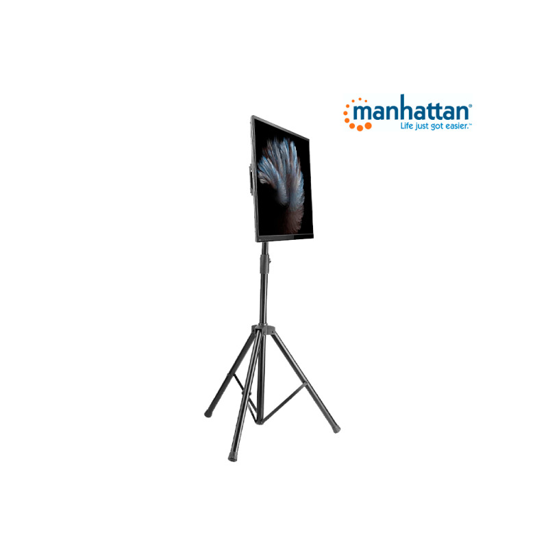 MANHATTAN 461412- Soporte de Piso para Pantallas de 37 a 70 Pulgadas/ 35 Kg de Carga/ Trípode con Ajuste de Altura de 1.24 a 1.88 Mts/ Ajuste de Inclinación/ VESA 200/ 400x200/ 300/ 400/ 600x400/ image 9