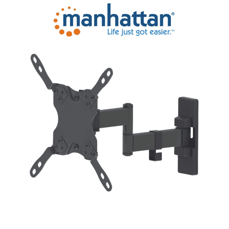 MANHATTAN 461405 - Soporte para Pantallas de 13 a 42 Pulgadas/ 20 Kg de Carga/ Brazo Articulado Doble/ Distancia a la Pared de Hasta 27.3 cm/ Acero Solido/ Ajuste de Inclinación y Angulo/ VESA 75/ 100/ 200x100/ 200/ image 3