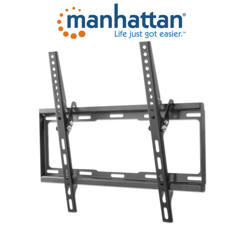 MANHATTAN 460941 - Soporte de Pared para Pantallas de 32 a 55 Pulgadas/ 35 Kg de Carga/ Ajuste de Angulo Vertical de 0 a 14 Grados/ Acero Reforzado/ VESA 200/ 300/ 400x200/ 400  image 3