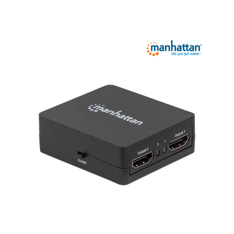 MANHATTAN 207652 - Splitter / Divisor de Video HDMI/ FullHD/ 1 Entrada y 2 Salidas/ Distancia de Entrada 15 Metros/ Distancia de Salidas 15 Metros/ Soporta Conexión en Cascada/ Soporta sonido LPCM, Sonido Master DTS-HD y Dolby TrueHD/ image 8