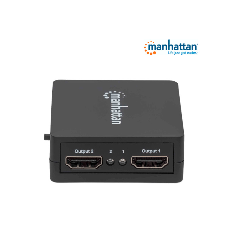 MANHATTAN 207652 - Splitter / Divisor de Video HDMI/ FullHD/ 1 Entrada y 2 Salidas/ Distancia de Entrada 15 Metros/ Distancia de Salidas 15 Metros/ Soporta Conexión en Cascada/ Soporta sonido LPCM, Sonido Master DTS-HD y Dolby TrueHD/ image 10