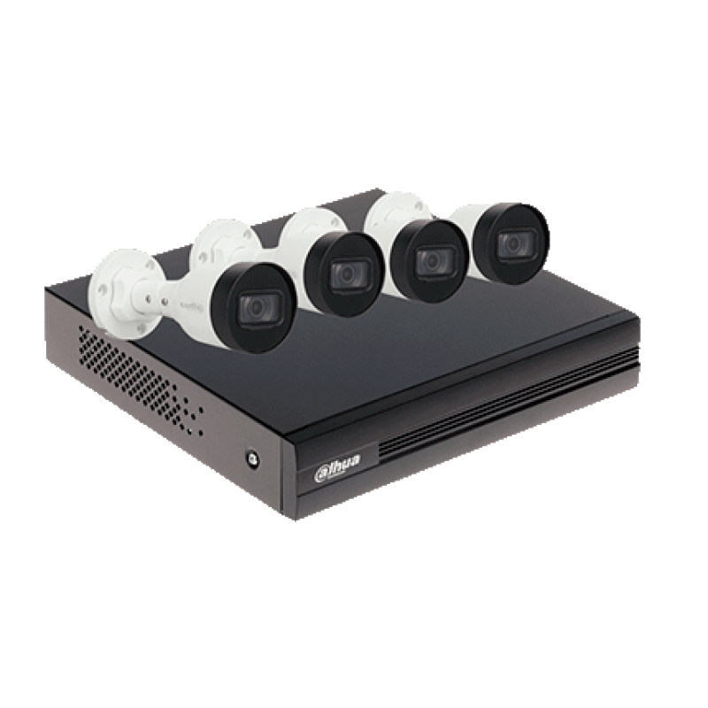 DAHUA KITNVR1104HS-P+4C1TB- Kit IP de 4 Canales de 2MP/ NVR con 4 Puertos PoE/ Disco Duro de 1TB/ 4 Camaras Bullet de 2 Megapixeles con IR de 30 Metros/ Exterior (IP67)/  Incluye Disco Duro de 1 TB/ #LoNuevo #terror #newproducts #mundialtvc image 3