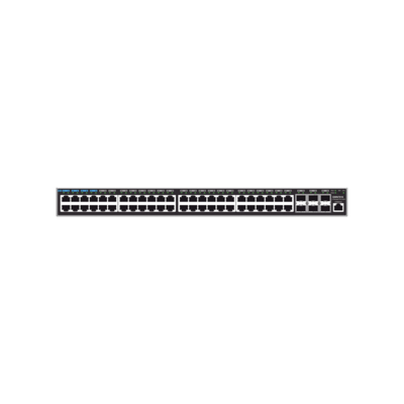 Switch Capa 3 Administrable / 48 puertos 10/100/1000 Mbps  6 Puertos SFP de 10 Gigabits / Compatible con GWN Cloud
