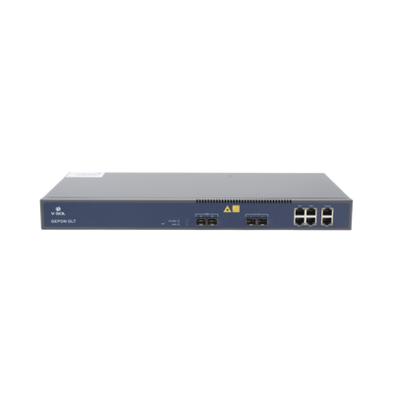 OLT de 2 puertos EPON con 6 puertos Uplink 4 puertos Gigabit Ethernet  2 puertos Gigabit Ethernet SFP/SFP / hasta 128 ONUS