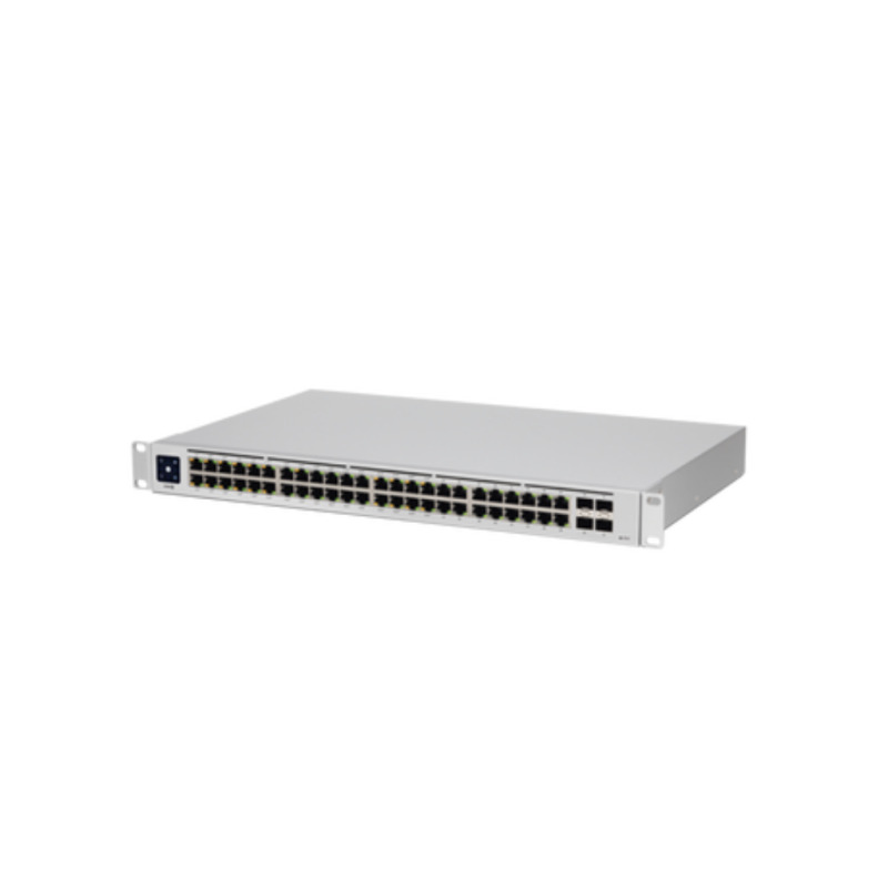 UBIQUITI USW-48 UniFi Switch, Capa 2 de 48 puertos 10/100/1000 Mbps + 4 puertos 1G SFP, pantalla informativa image 2