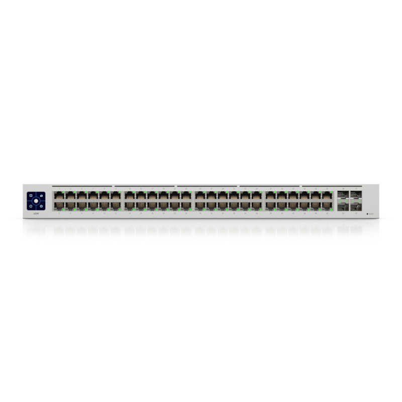 UBIQUITI USW-48 UniFi Switch, Capa 2 de 48 puertos 10/100/1000 Mbps + 4 puertos 1G SFP, pantalla informativa image 5