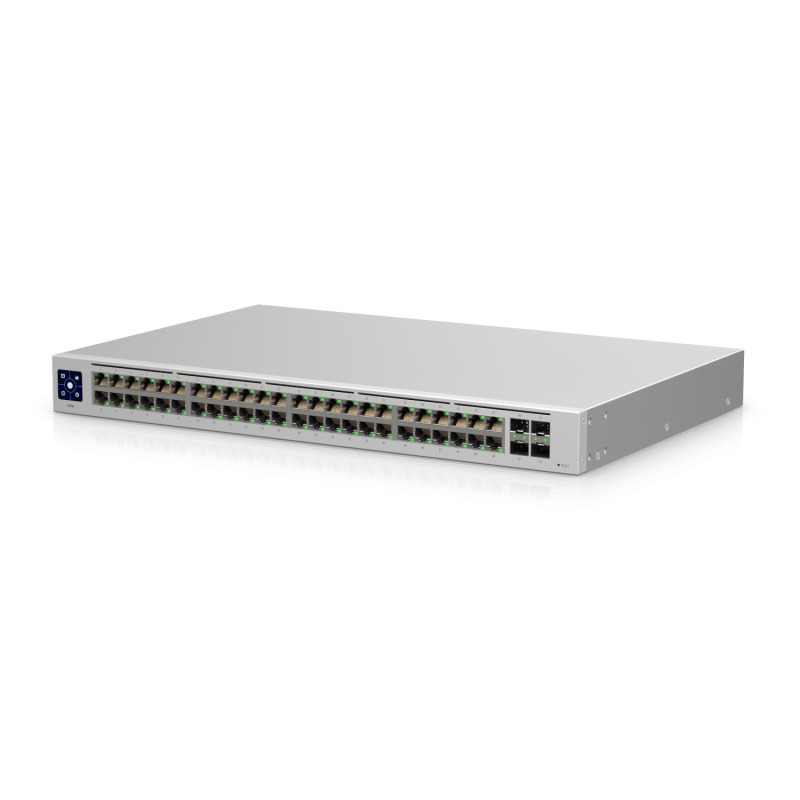 UBIQUITI USW-48 UniFi Switch, Capa 2 de 48 puertos 10/100/1000 Mbps + 4 puertos 1G SFP, pantalla informativa image 8