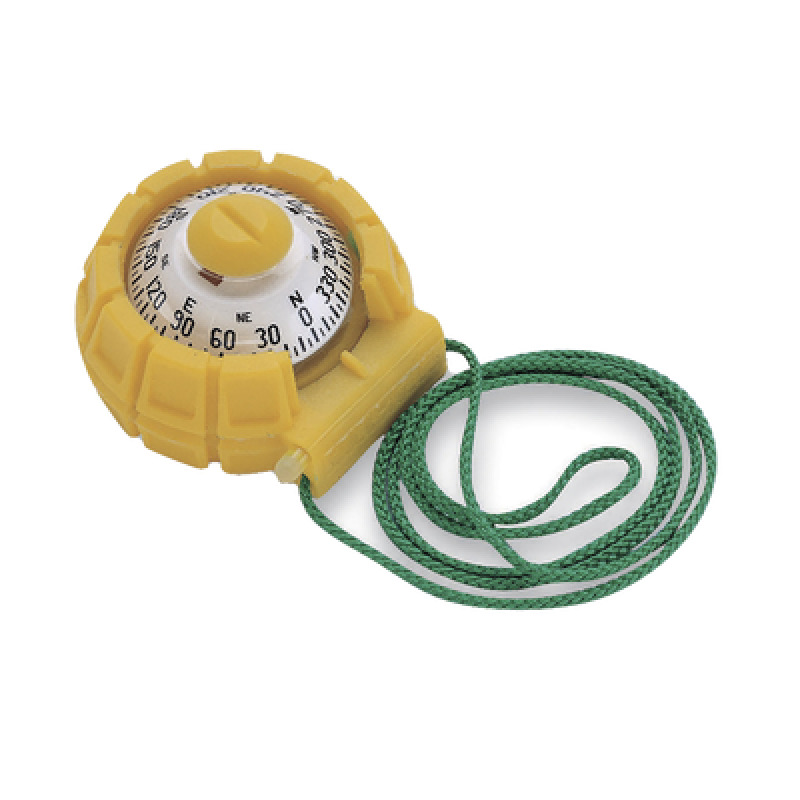 Brújula de mano serie sport en color amarillo 