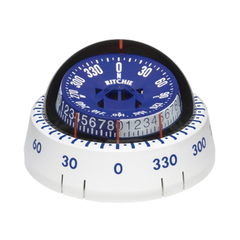 Brújula de navegación serie táctica en color blanco