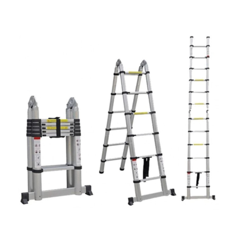 Escalera Telescópica de Aluminio Tipo Tijera de 19 19 Metros de Altura