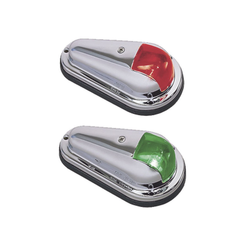 Set de Luces de Navegación Verticales con Carcasa de Acero Inoxidable Pulido para Todo Tipo de Embarcación Menores de 12 Metros