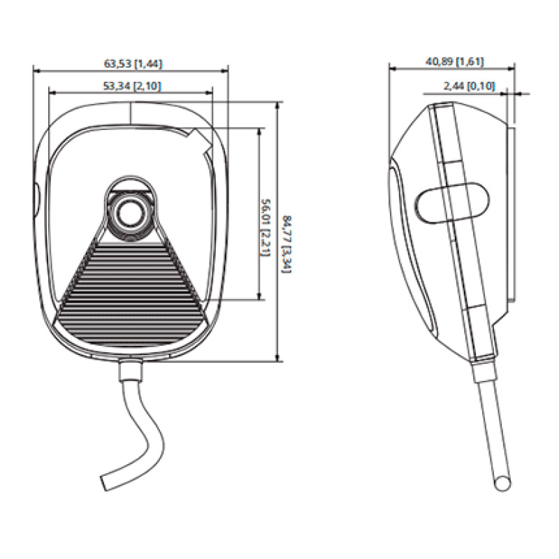 DAHUA DHI-DAE-CFM5210-CYN - Camara de Monitoreo Frontal para DVRs Moviles/ 2 Megapixeles/ Lente de  6 mm/  Funcion de Inteligencia Artificial y Asistencia al Conductor/ Serie ADAS/ IP54/ #ConducciónSegura image 4
