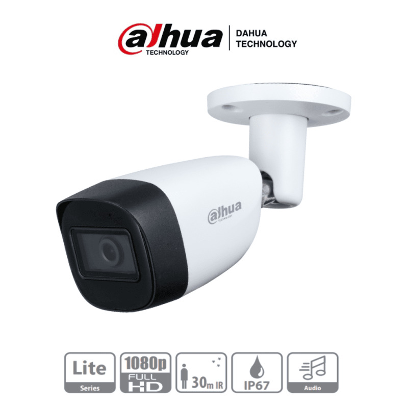 DAHUA HAC-HFW1200CMN-A- Camara Bullet 1080p/ Lente de 2.8 mm/ Microfono Integrado/ 101 Grados de Apertura/ Metalica/ IR de 30 Mts/ IP67/ Soporta CVI/CVBS/AHD/TVI/ image 3