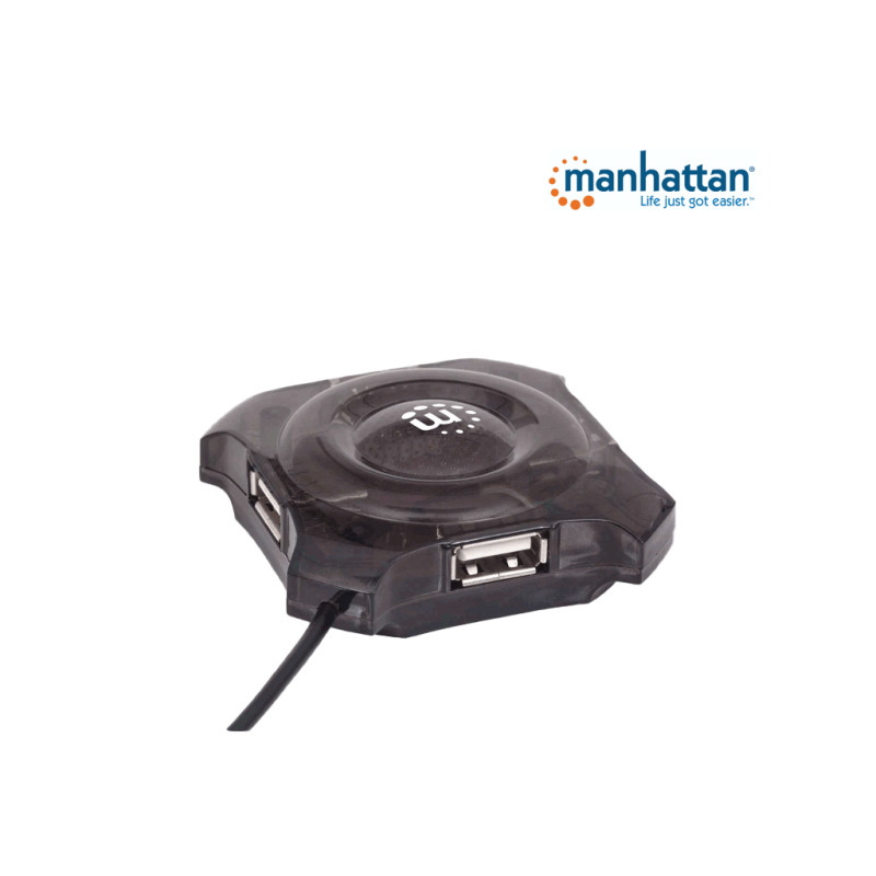 MANHATTAN 162272 - Mini Hub USB de 4 Puertos que Proveen Energía/ Soporta especificaciones USB 1.1/ Soporta Dispositivos y Puertos USB 2.0 (hasta 12 Mbps)/  image 8