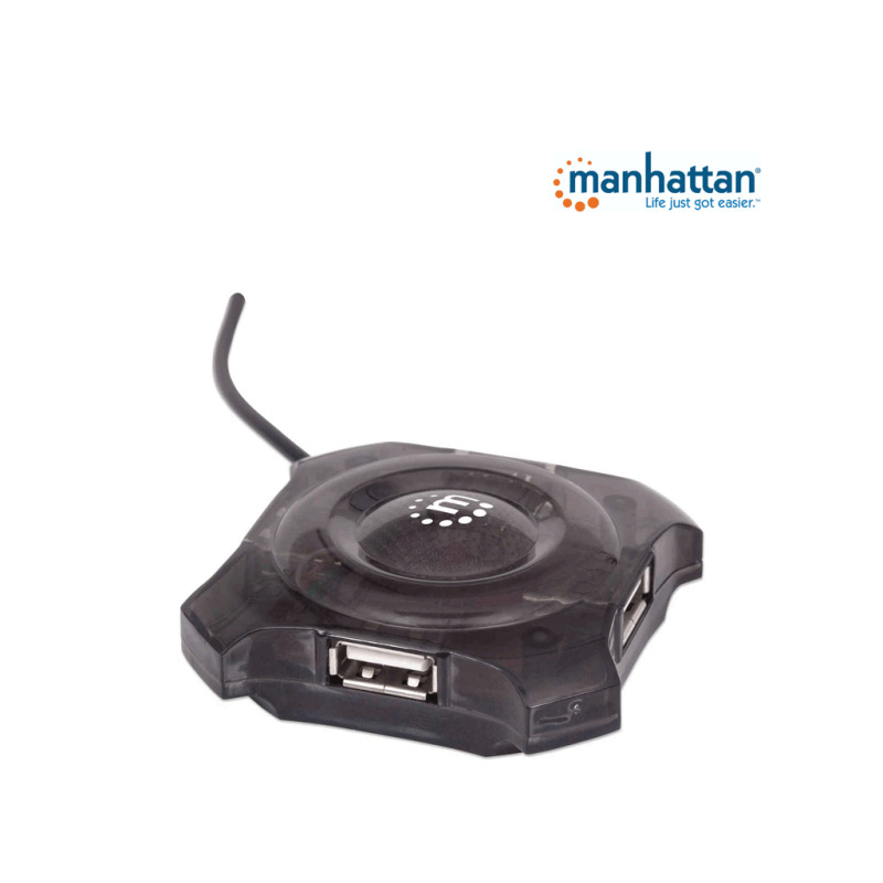 MANHATTAN 162272 - Mini Hub USB de 4 Puertos que Proveen Energía/ Soporta especificaciones USB 1.1/ Soporta Dispositivos y Puertos USB 2.0 (hasta 12 Mbps)/  image 12