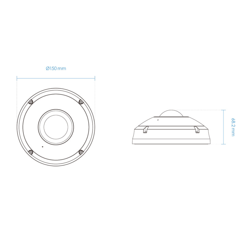 VIVOTEK FE9391-EHV-v2 - Camara IP fisheye exterior 12 Megapixeles/Panoramica 360º/ Smart IR II 20mts/ WDR Pro/ Smart Motion/ Smart VCA/ Smart stream III/ Microfono integrado/ Ciberseguridad Trend Micro/ Proteccion IP66,IK10,Nema4X/ Vision SNV/ NDAA/ONVIF image 3