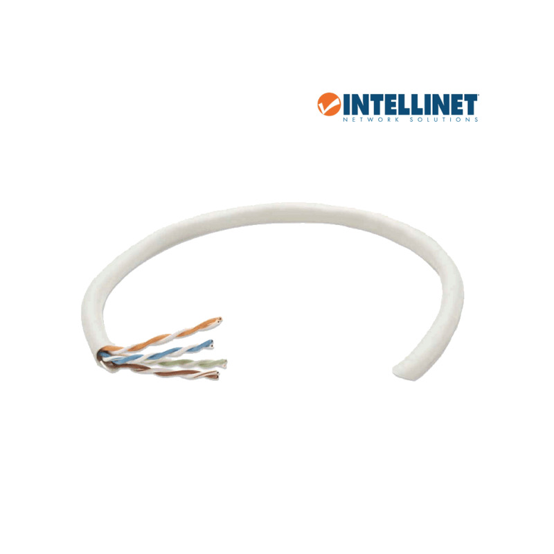 INTELLINET 334136 Bobina de Cable UTP Cat6, Sólida, 100% cobre, 305 m de cable UTP, Filamento sólido, CM, Certificable, Gris image 6