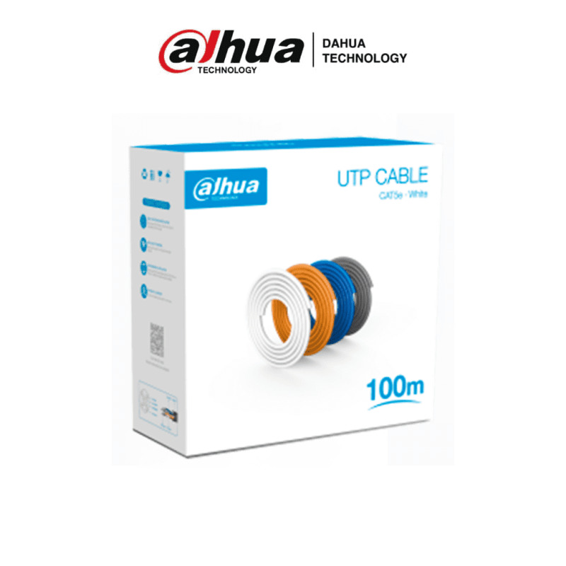 DAHUA PFM920I-5EU-U-100 - Bobina de 100 Mts de Cable UTP Cat5e/ 100% Cobre/ Color Blanco/ Cubierta Retardante de Flama con Certificacación ANSI/ UL CM/ Ideal para Video y Redes/  image 3