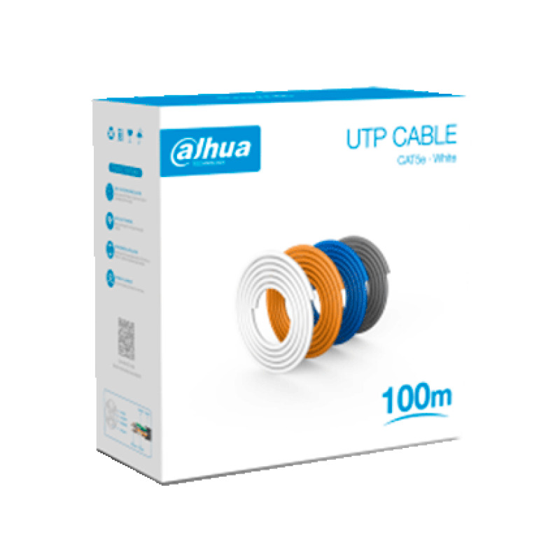 DAHUA PFM920I-5EU-U-100 - Bobina de 100 Mts de Cable UTP Cat5e/ 100% Cobre/ Color Blanco/ Cubierta Retardante de Flama con Certificacación ANSI/ UL CM/ Ideal para Video y Redes/  image 10