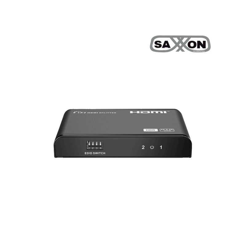SAXXON LKV312HDR-V2.0 - Splitter / Divisor de Video HDMI 4K de 1 Entrada y 2 salidas/ Soporta Resolución 4Kx2K @30Hz/ 1080P Full HD/ Distancia de 10 Metros en Entrada y Salidas/ Switch EDID para Autoajuste de Resolución/ image 2