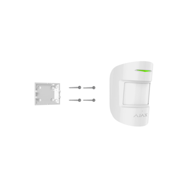 AJAX CombiProtect W - Detector inalámbrico combinado de rotura de cristal y movimiento. Color Blanco image 5