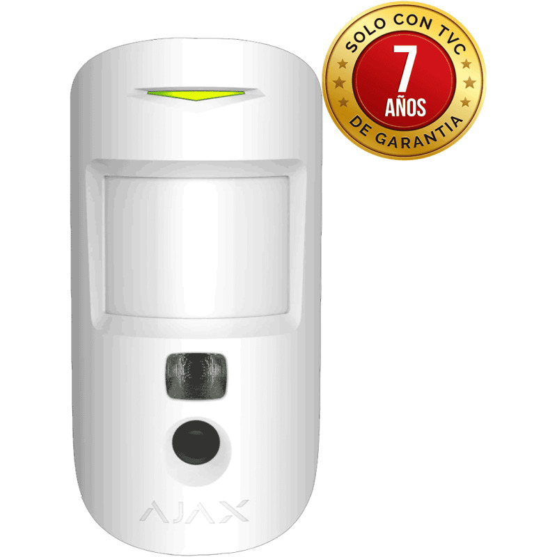 AJAX MotionCam W - Detector de movimiento con Verificación fotográfica. Color Blanco image 2