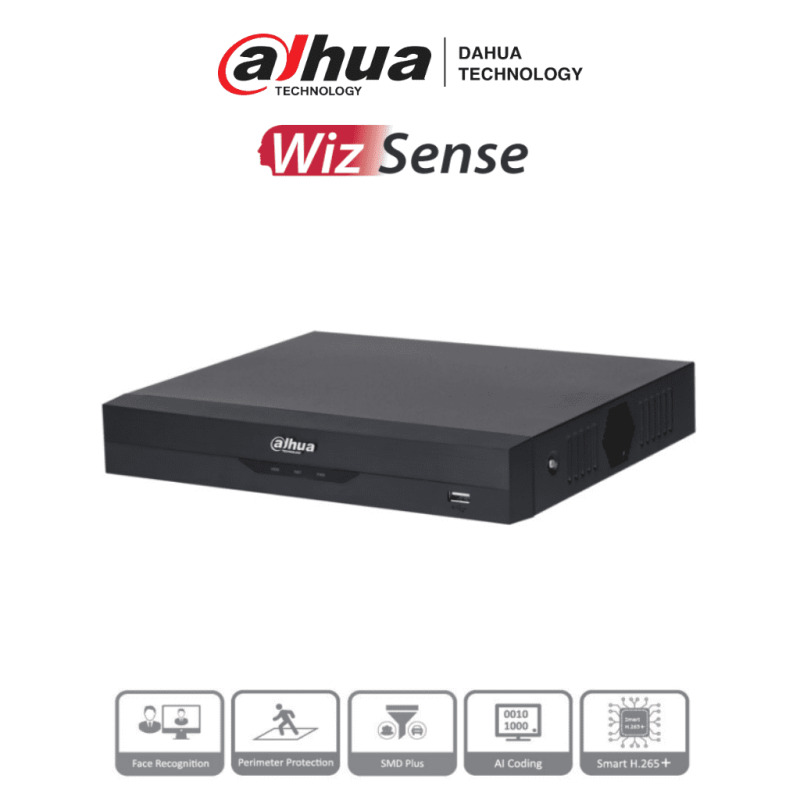 DAHUA DH-XVR5108HS-4KL-I3 - DVR 8 Canales 4k/ WizSense/ H.265+/ 8 Canales +8 IP/ Hasta 16 Canales IP/ 2 Canales de Reconocimiento Facial/ SMD Plus/ Codificación con IA/ 1 Sata de Hasta 16 TB/ Soporta CVI/AHD/TVI/ CVBS e IP/ IoT&POS/ #LoNuevo image 2