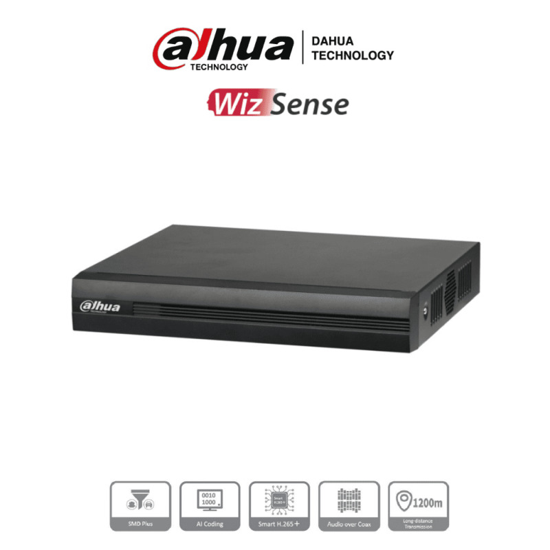 DAHUA DH-XVR1B16H-I - DVR de 16 Canales de 5 Megapixeles Lite/ WizSense/ Cooper-I/ H.265+/ 16 Canales HDCVI +8 IP/ Hasta 24 Canales IP/ SMD Plus/ / 1 Sata de Hasta 16 TB/ Soporta CVI/AHD/TVI/ CVBS e IP/ Funciones POS/ image 3
