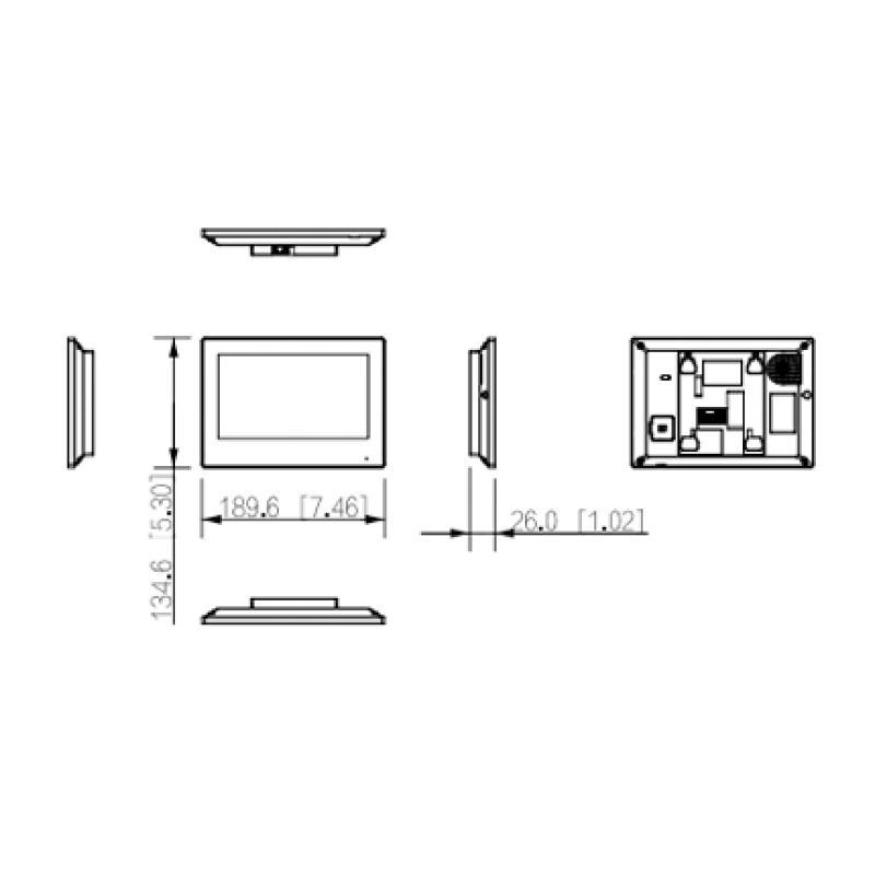 DAHUA VTH2621GW-P - Monitor IP Touch de 7 Pulgadas/ Serie Lite/ Blanco/ Poe Estandar/ 6&1 E&S de Alarmas/ Uso Interior/ Modo No Molestar/ H.265/ Soporta Hasta 4 Frentes de Calle y 4 Monitores Adicionales/  image 4