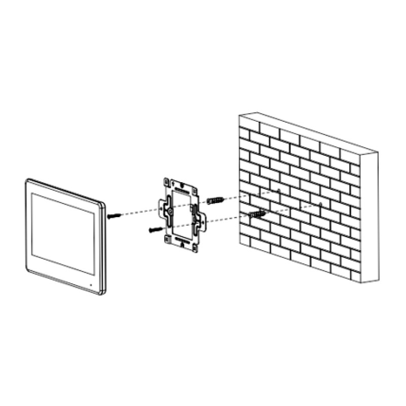 DAHUA VTH2621G-P - Monitor IP Touch de 7 Pulgadas/ Serie Lite/ Negro/ Poe Estándar/ 6&1 E&S de Alarmas/ Uso Interior/ Modo No Molestar/ H.265/ Soporta Hasta 4 Frentes de Calle y 4 Monitores Adicionales/  image 3