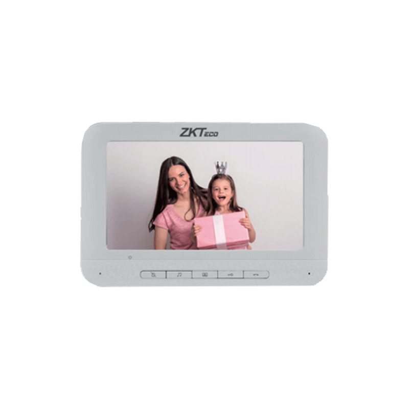ZKTECO VDPIB3 - Monitor para Videoportero Analógico de 7 pulgadas / Pantalla LCD / Resolución 800*480 / Hasta 25 Tonos Diferentes / Imagen Nítida / Botón de NO Molestar / Conexión mediante 4 Hilos  image 5