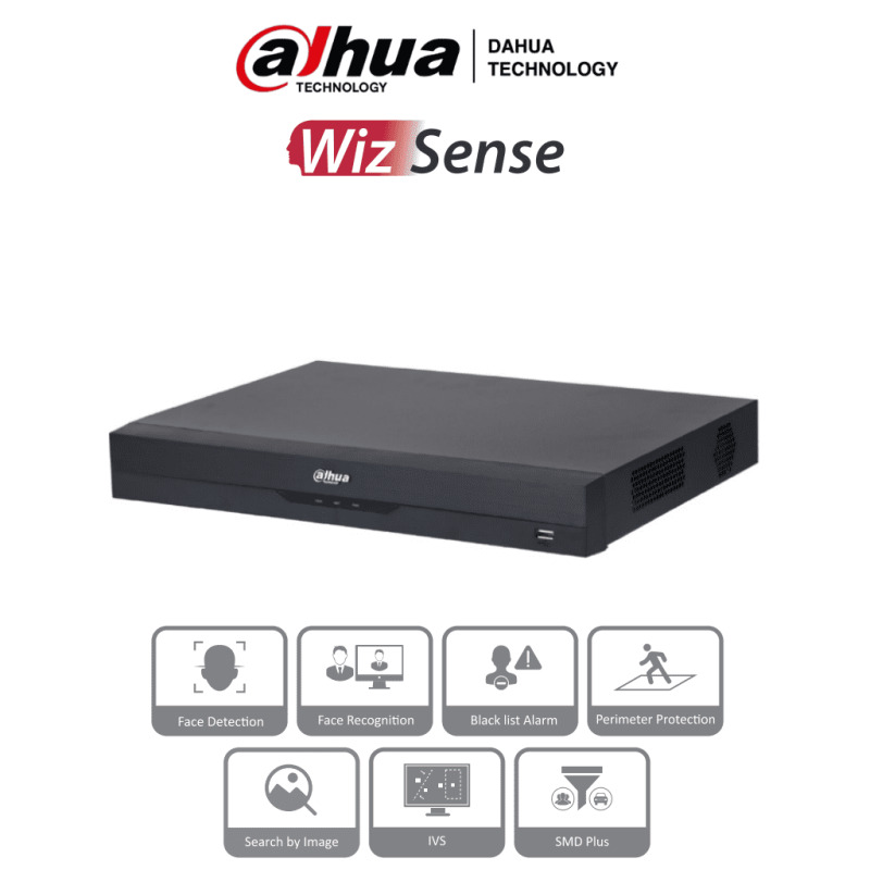 DAHUA NVR2208-8P-I2 - NVR de 8 Megapixeles/ 8 Canales IP/ WizSense/ 8 Puertos PoE/ Smart H.265+/ 1 Ch de Reconocimiento Facial y FD/ Hasta 10 Bases de Datos de Rostros/ 2 Puertos SATA/ SMD Plus/ Max. Decodificación de  6x1080p FPS/ Onvif/ #LoNuevo