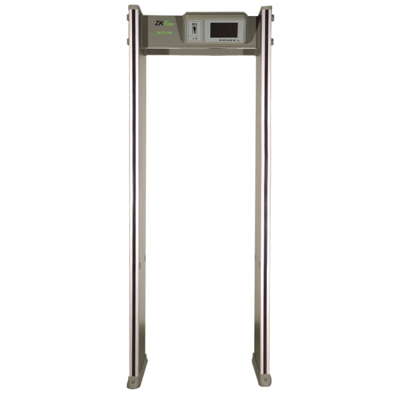ZKTECO D3180 - Arco Detector de Metales / 18 Zonas de detección / Pantalla LCD 7"/ 500 Niveles de Sensibilidad por Zona / Conteo de Alarmas y Personas / Password de Protección / Indicadores LED / Material a Prueba de Fuego