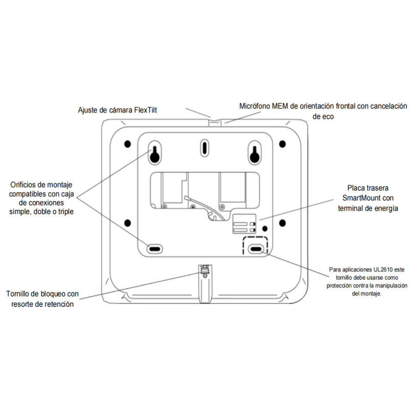 Sistema de Alarma con Pantalla Táctil de 7" Compatible con Power G 915 Mhz, DSC Serie Power 433 Mhz. Aplicacion con Alarm.com image 5