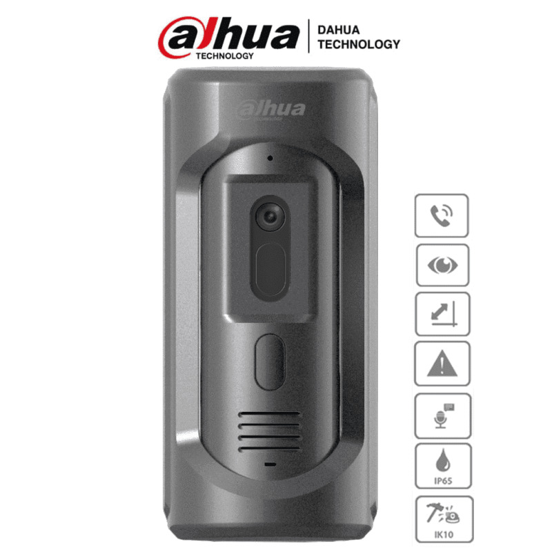 DAHUA DHI-VTO2101E-P-S2 - Frente de Calle para Videoportero IP/ Antivandalico IK10/ Funcion Independiente/ Metalico/ IP65/ Camara de 2 Megapixeles/ Soporta Mensajes de Video y Audio/ PoE 802.3 af/ Apertura de Puerta/ #LoNuevo image 2