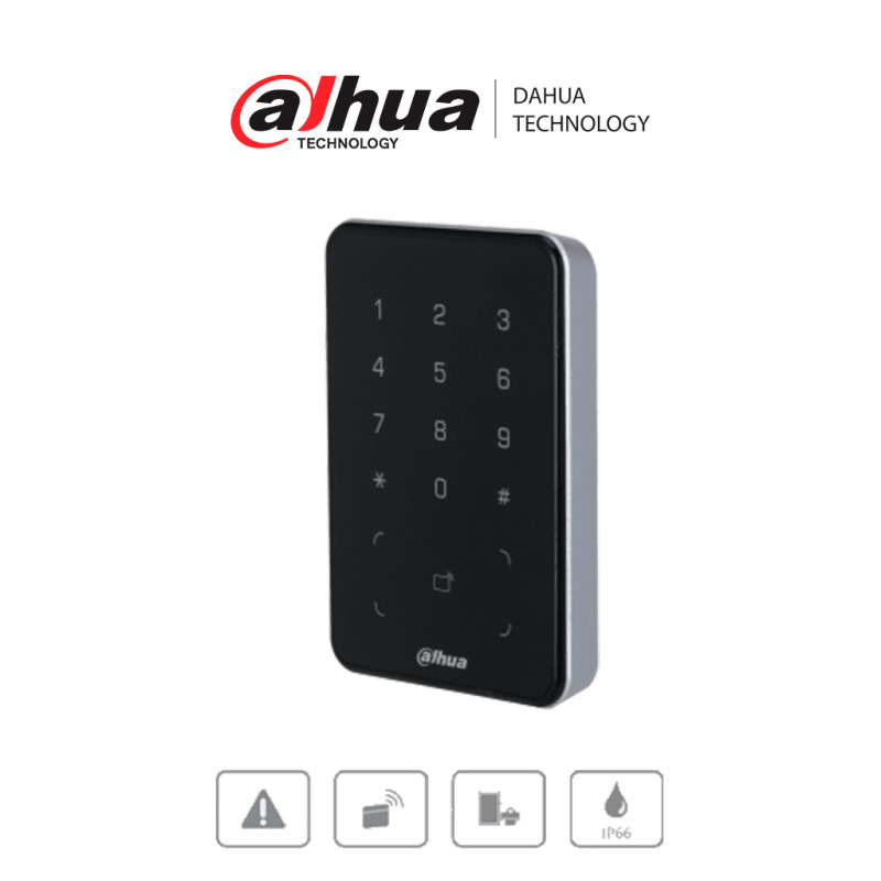 DAHUA DHI-ASR2101A-ME  - Lectora con Tecnologia Dual con Teclado para Panel de Control de Acceso/ Soporta Tarjetas ID y Mifare/ Soporta Passwords/ Wiegand y RS-485/ Soporta Uso Exterior/ #LoNuevo image 2