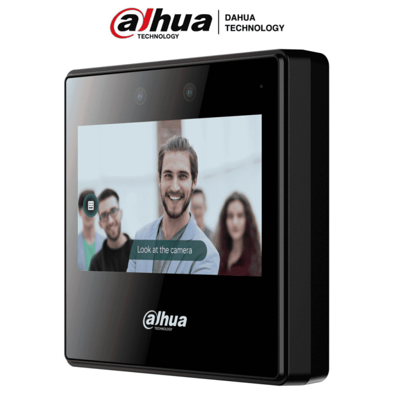 DAHUA DHI-ASA3223A-W - Control de Asistencia con Reconocimiento Facial/ Pantalla Touch de 4.3 Pulgadas/ WiFi/ 2000 Rostros y Contraseñas/ 300,000 Registros/ Detección de Vida/ 0.2 Segundos/ Rango de Reconocimiento de .3 a 1.5 Metros/ #LoNuevo 