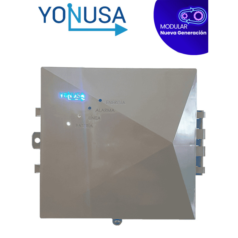 YONUSA EYNGM12000127 - Energizador modular para cerco electrico con salida de voltaje de hasta 12,500 V/ Alcance de hasta 2,500 metros lineales o 500 metros en 5 lineas/ Alimentacion a 110 o 220 VAC/ Compatible con modulo Wifi/ Bajo consumo image 2