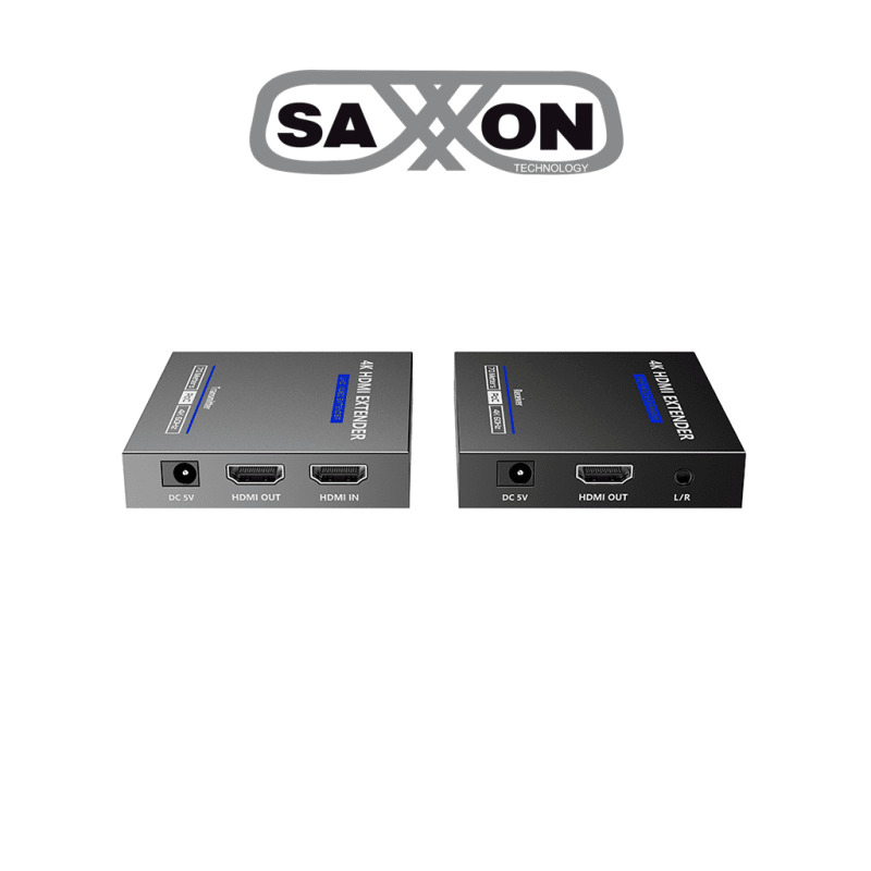 SAXXON LKV565P- Kit extensor HDMI de 2 Puertos/ Hasta 70 metros Con Cable CAT6/ 6A/ 7/ Resolucion 4K @ 60Hz/ Transmisor IR/ Plug and play/ Soporta HDR/ Cero Latencia image 2