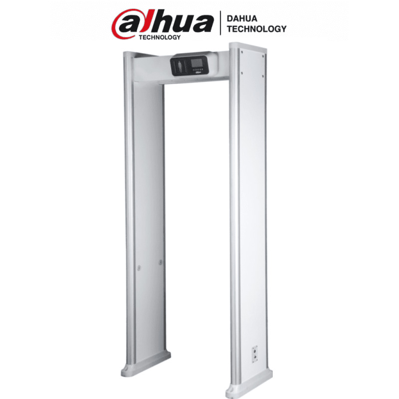 DAHUA ISC-D118 - Arco Detector de Metales de 18 Zonas/  Nivel 5/  6, 12 y 18 Indicadores de Zona/ Pantalla de 3.5 Pulgadas/ 9 Tonos y 10 Niveles de Volumen/ Contador de Paso y Alarmas/ 255 Niveles de Sensibilidad/ #LoNuevo #NuevaL
