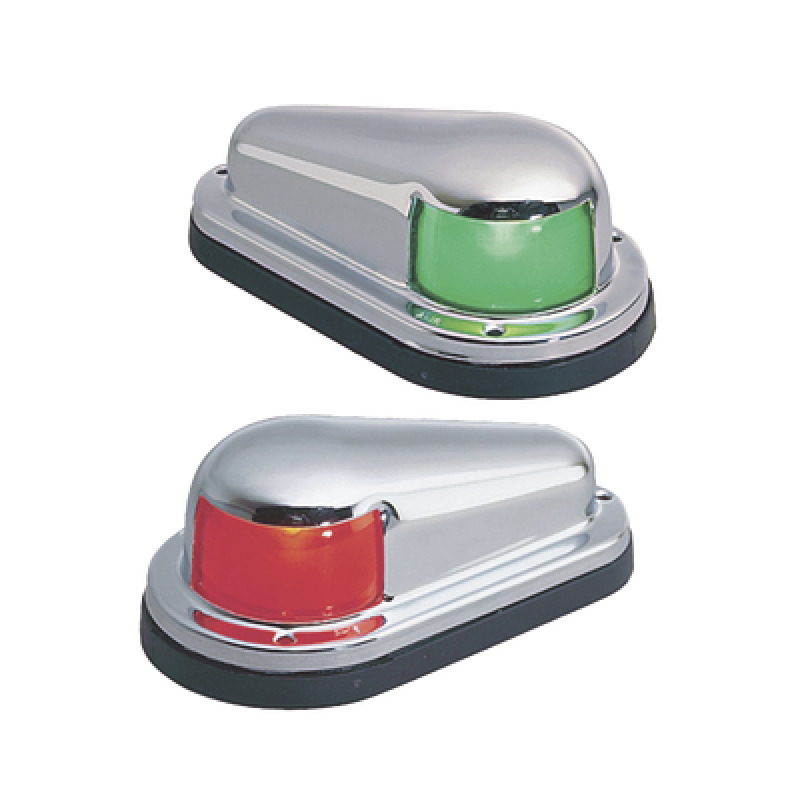 Set de Luces Laterales de Montaje Horizontal con Carcasa de Acero para Embarcaciones a Vela o a Motor de Menos de 12 Metros
