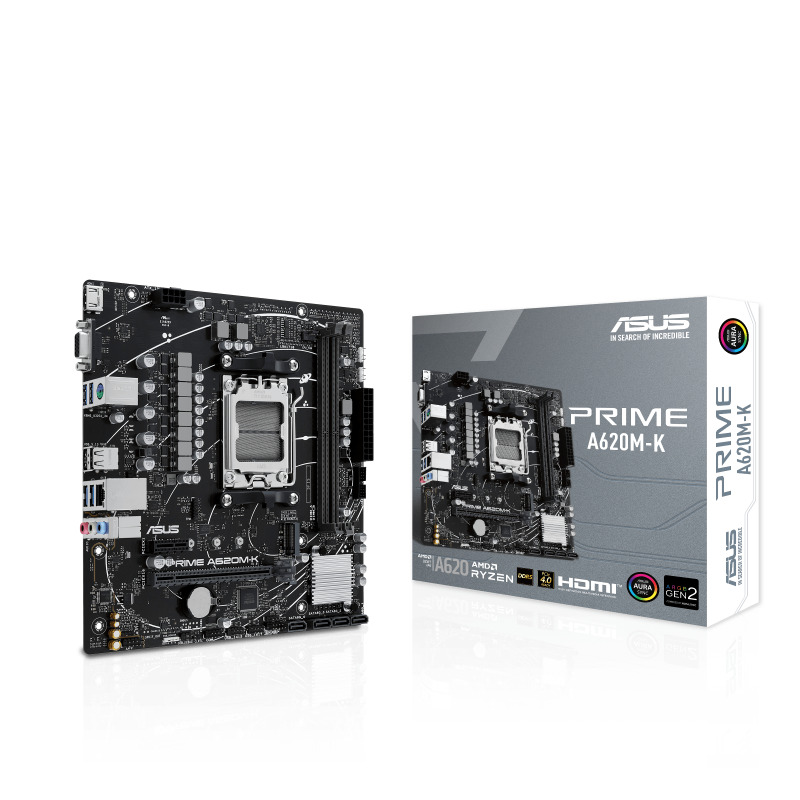 Tarjeta Madre Asus PRIME A620M-K socket AM5 2xDDR5 hasta 96GB HDMI VGA image 9